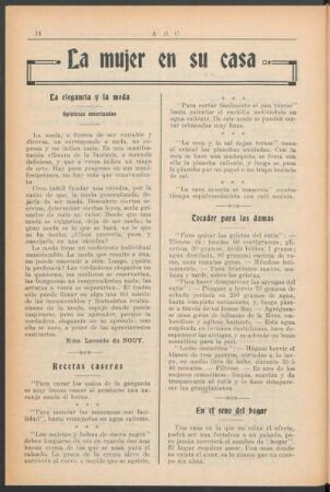 La mujer en su casa