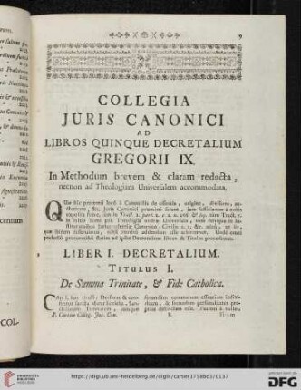 Liber I. Decretalium