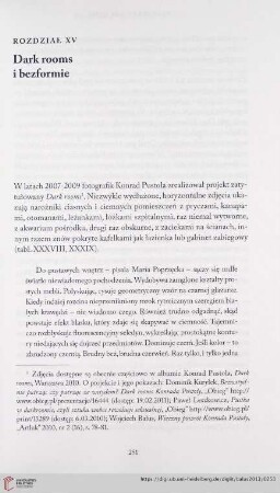 Rozdział XV Dark rooms i bezformie