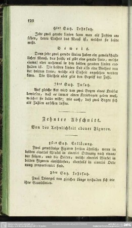 Zehnter Abschnitt. Von der Aehnlichkeit ebener Figuren