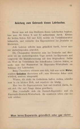 Anleitung zum Gebrauch dieses Lehrbuches