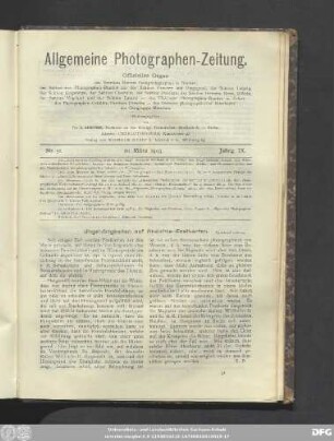 Nr. 51. 20. März 1903. Jahrg. IX.