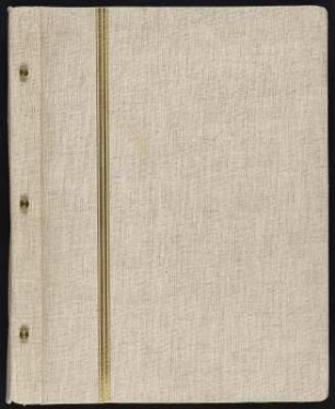 Opern-Album von Inger Karén : Opern-Album von Inger Karén. Leineneinband mit Schraubbindung, Goldprägung; 40 x 32 x 4 cm (um 1950/1960). Dresden: SLUB/DF 2002.E.7
