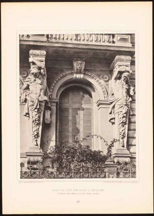 Palais Schmieder, Karlsruhe: Ansicht (aus: Moderne Neubauten, 2.Jg., 1895ff, hrsg. W. Kick)