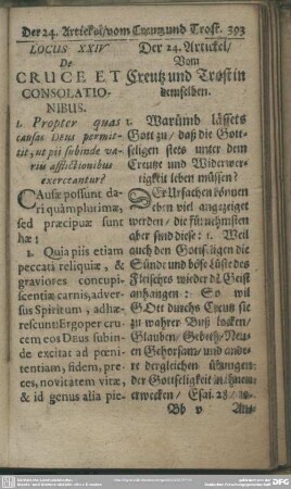 Locus XXIV. De Cruce Et Consolationibus