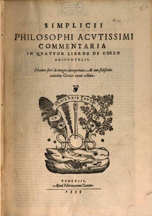 Commentaria in quatuor libros de Coelo Aristotelis
