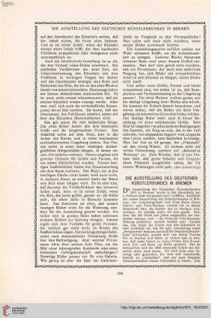 27: Die Ausstellung des Deutschen Künstlerbundes in Bremen