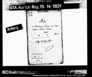 Die Unterhaltung des unbekannten in Middels aufgegriffenen Taubstummen