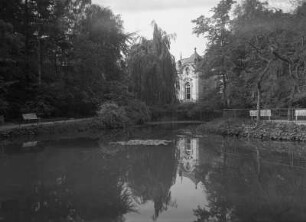 Bad Oeynhausen, Kurteich : Bad Oeynhausen. Teich im Kurpark am Kaiserpalais