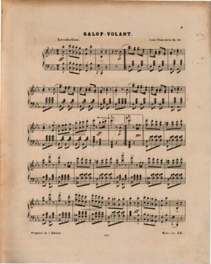 Galop volant : pour piano ; op. 25