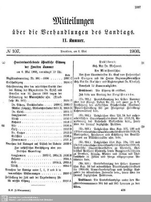107. Sitzung