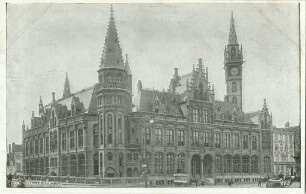 Erster Weltkrieg - Postkarten "Aus großer Zeit 1914/15". "Gand - Hôtel des Postes"