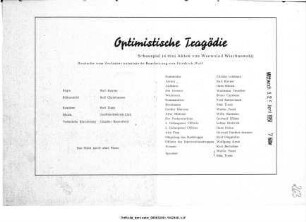 Optimistische Tragödie