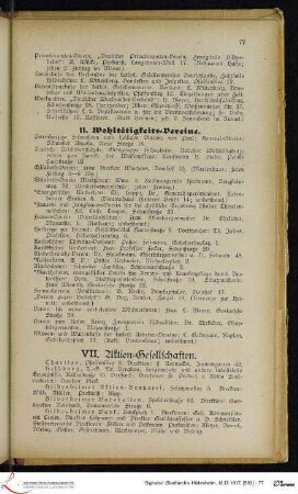 VII. Aktien-Gesellschaften.