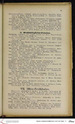 VII. Aktien-Gesellschaften.