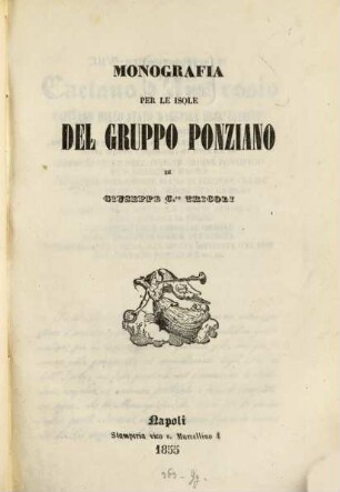 Monografia per le isole del gruppo Ponziano