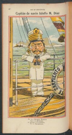 Capitán de navío Adolfo M. Díaz - [Caricatura] : De mi Guignol