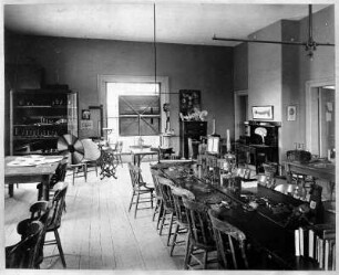 Harvard Psychological Laboratory in Dane Hall: Interior of a Laboratory Room