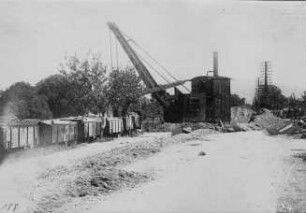 OEG-Brücke, Baggerarbeiten Unterführung