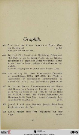 Graphik (Nr. 403-416)