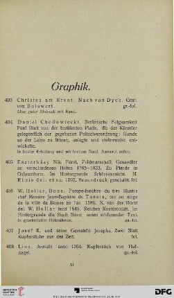 Graphik (Nr. 403-416)