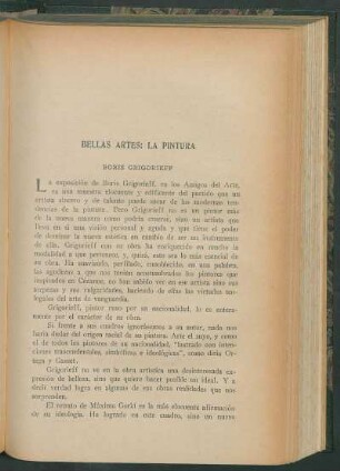 Bellas artes: la pintura