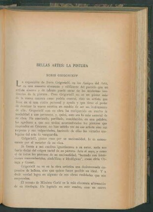 Bellas artes: la pintura