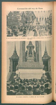 Coronación del rey de Siam - [Ilustración]
