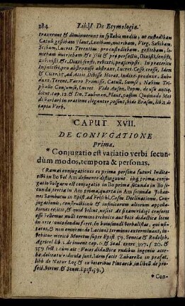 Caput XVII. De Coniugatione Prima.
