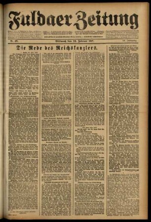 Ausgabe vom Mittwoch, den 28. Februar 1917.
