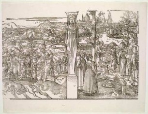 Begräbnis- und Hochzeitsprozession, Blatt 7 (von 10) aus der Serie "Die Sitten und Gebräuche der Türken"
