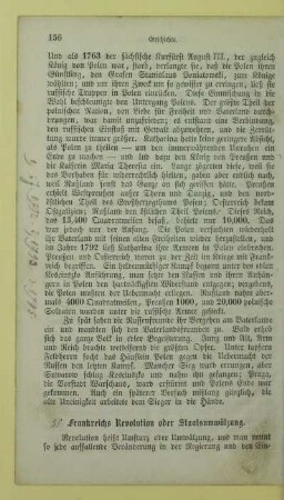 Frankreichs Revolution oder Staatsumwälzung
