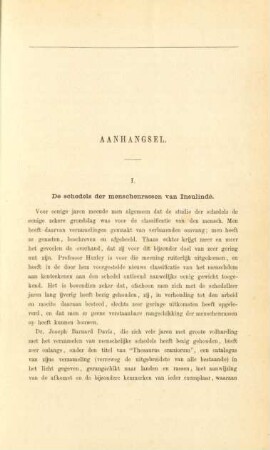 I. De schedels der menschenrassen van Insulinde