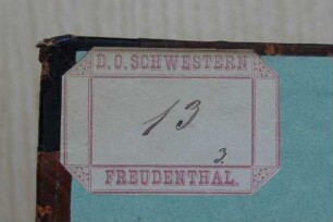 Deutscher Orden. Kommende Freudenthal / Etikett