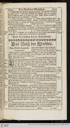 Das Buch der Weisheit