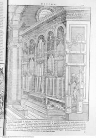 I dieci libri dell'architettura di M Vitruvio tradutti et commentati da Monsignor Barbaro eletto patriarca d'Aquileggia., 10. Buch: Libro decimo della architettura di M. Vitruvio., 14. Kapitel (Seite 269): Wasserorgel