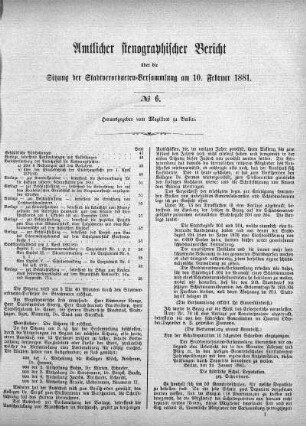 No. 6, 10. Februar 1881