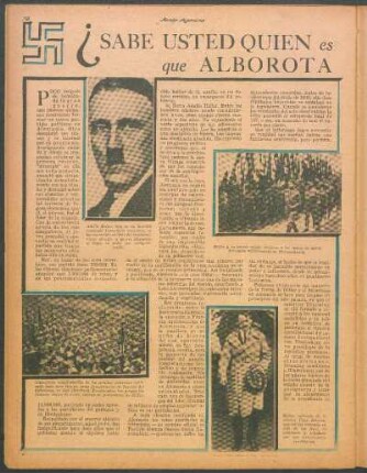 ¿Sabe usted quién es Adolfo Hitler, el hombre que alborota a Alemania?