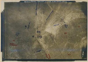 Foto des Geländes an der Straße von Esnes(-en-Argonne) nach Haucourt (Luftbild)