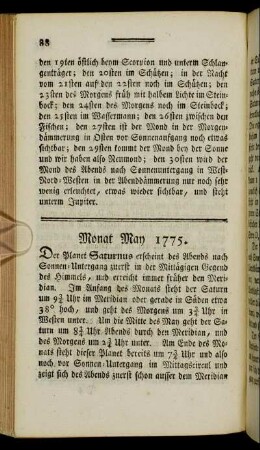 Monat May 1775.
