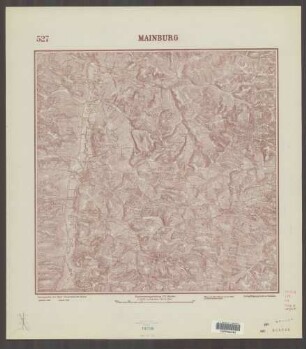 527 Mainburg ; Topographische Karte von Bayern 1:25.000 [Positionsblätter]