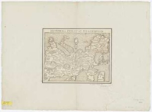 Karte von Europa, Holzschnitt, 1552 : Moderna Evropae Descriptio. - [Basileae] : [Henrichus Petri] , [1552]. - 1 Kt. : Holzschnitt ; 34 x 26 cm. Auch enth. in: Münster, Sebastian: Cosmographia, Das ist: Beschreibung der gantzen Welt. - Kopft. - S oben. - Ohne Kt.-Netz. - Mit Text auf der Rücks.: Evropae Generalis Descriptio. - Kartenzählung auf der Rücks.: 3