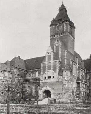Kgl. Landgericht zu Dresden. Haupteingang. Tafel 17
