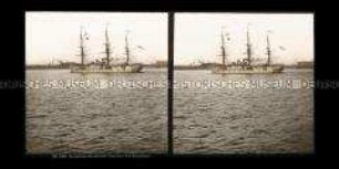 Schulschiff SMS Charlotte vor Kronstadt