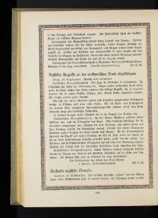Russische Angriffe an der wolhynischen Front abgeschlagen.