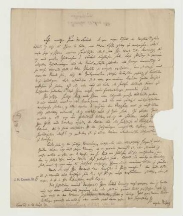 Brief von Johann Gustav Gottlieb Büsching an Joseph Heller