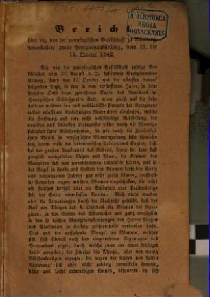 Bericht über die, von der pomologischen Gesellschaft zu Altenburg, veranstaltete zweite ??, vom 12. bis 15. October 1842