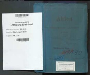 Beyschlag; Rudolf, Bergassessor; Prüfungs- u. Personalakten Band 1 (Ausarbeitungen)