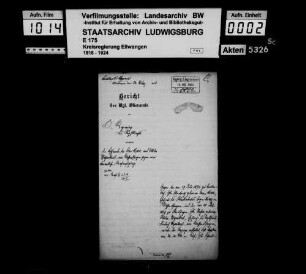 Strafsachen, OA Ellwangen