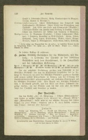 G. Heine, Biblische Geschichten für die Mittelstufe, mit Anhang